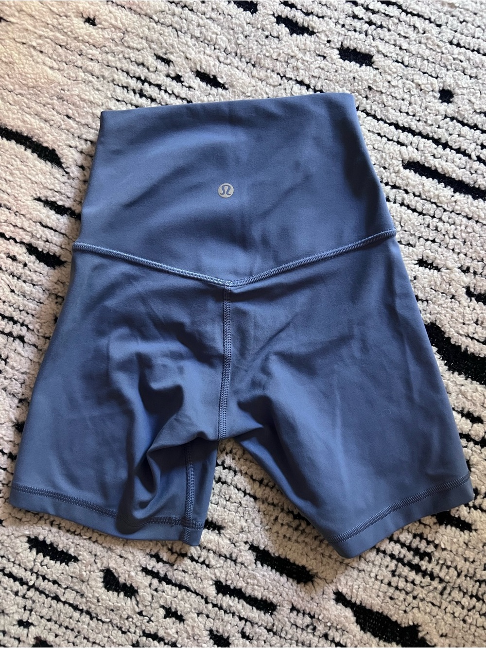 lululemon athletica High-Waist Bike Shorts in Dusty Blue